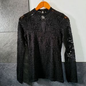 Abercrombie & Fitch Long Sleeve Lace Top. Small.